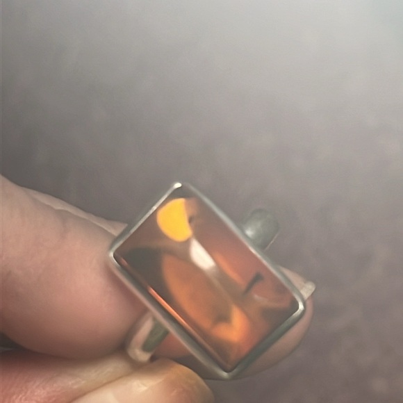 Stunning vintage amber ring - Picture 7 of 9